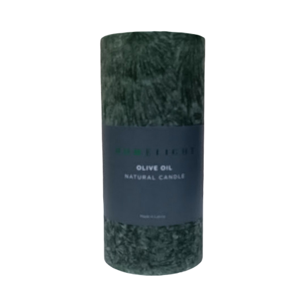 "HOMELIGHT" olive oil cylindrical candle 70 x 150 mm