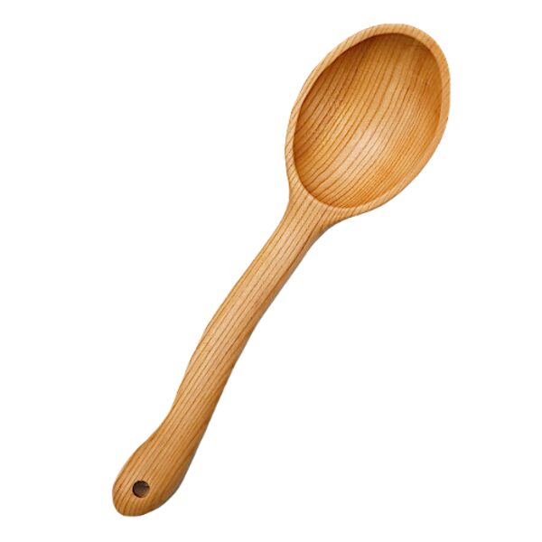 Деревянная ложка - большая - короткая KKI10