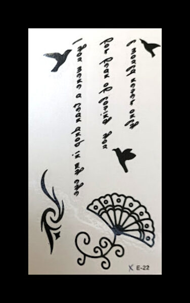 Temporary tattoo XE22