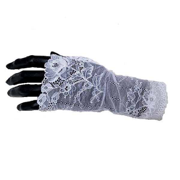 Lace half gloves short