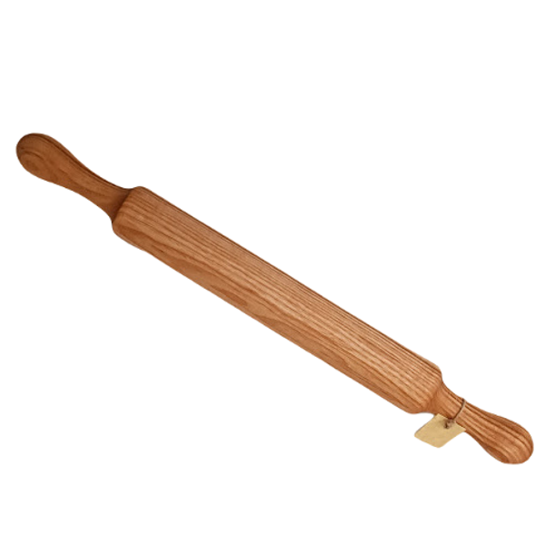 Koka mīklas rillis ar rokturi