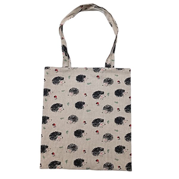 Shopping bag with print Hedgehogs