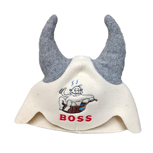 Sauna Hat Viking Shape "BOSS"-1