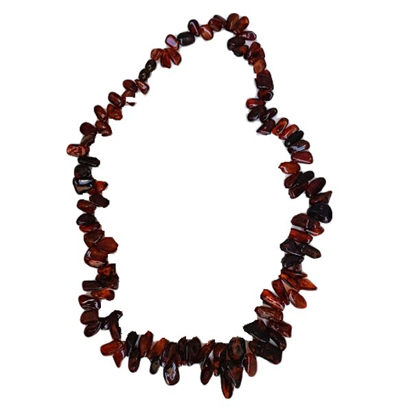 Natural Amber Necklace "Wild Nature" (60 cm)