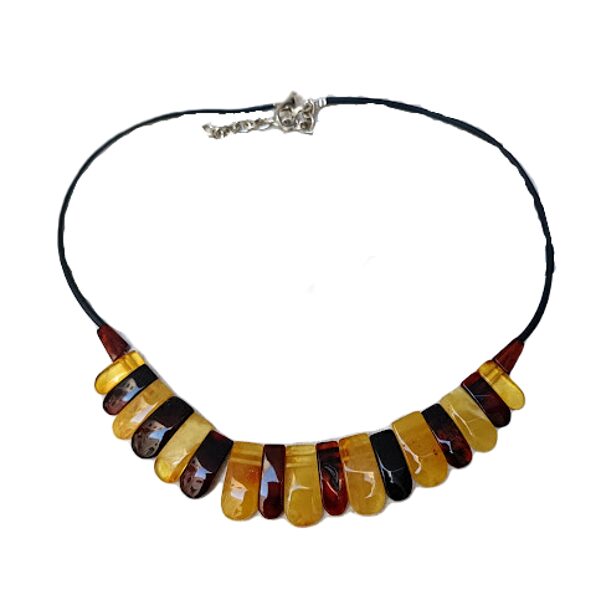 Exclusive Amber Necklace "Nature’s Accent" (43 cm)