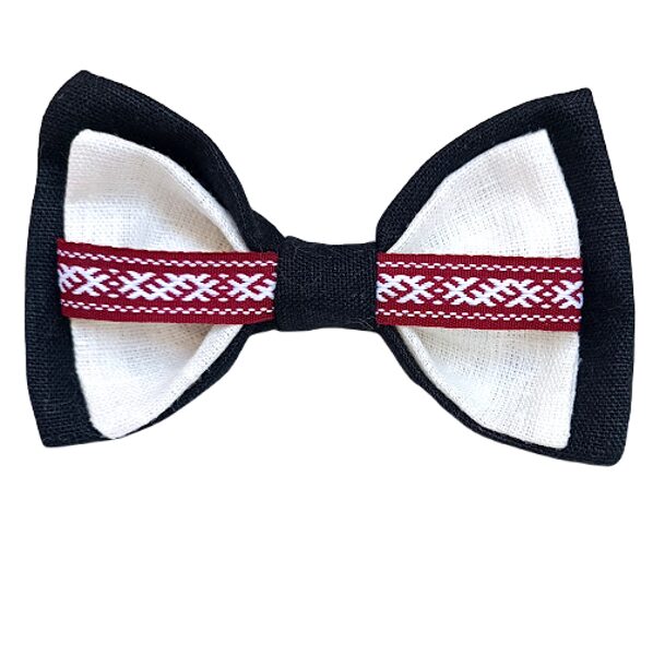 Linen bow tie Folk classic (adult)