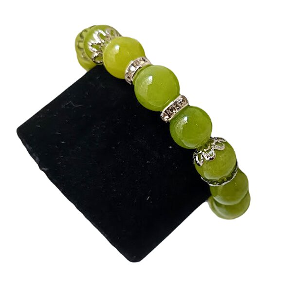 Natural stone bracelet from chalcedony
