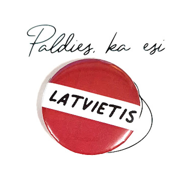 Brooch Latvietis