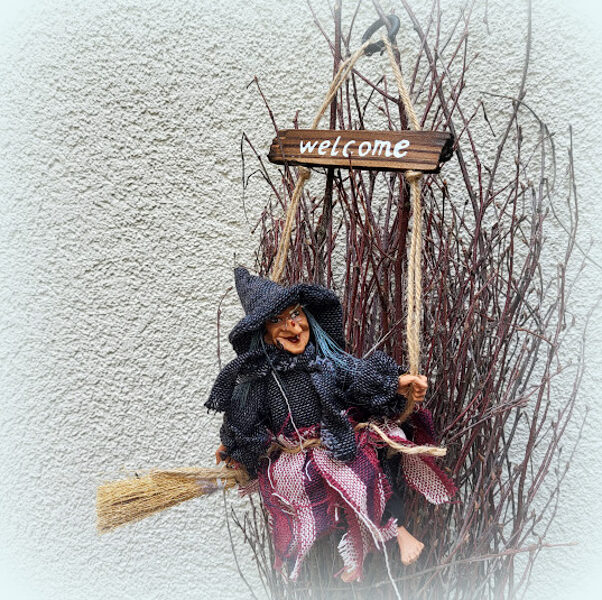 Witch on a swing