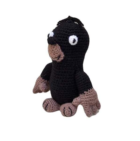 Вязаная игрушка «Крот»