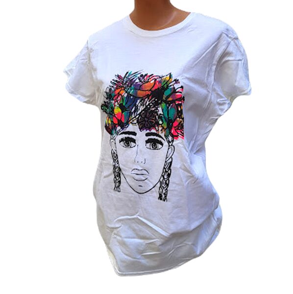 Sieviešu T-krekls Tautumeita vasarā L