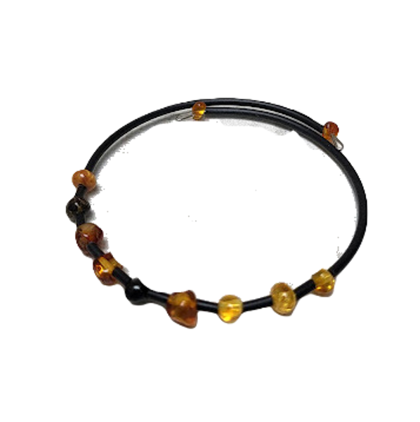 Bracelet with amber - Spiral 1205001
