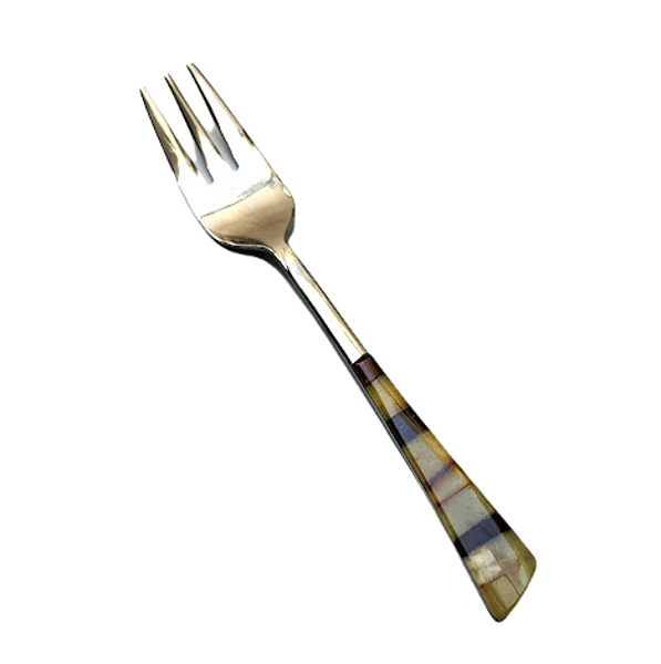 Metal fork with amber 1205505