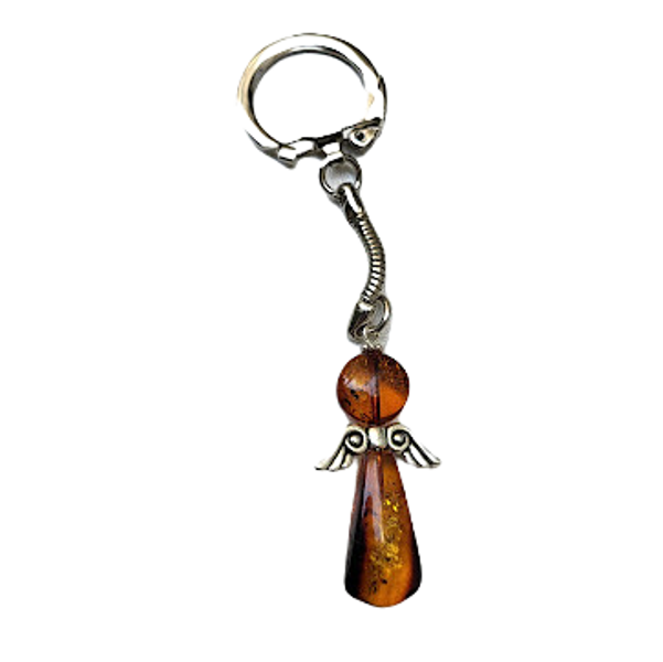 Key pendant from amber Angel