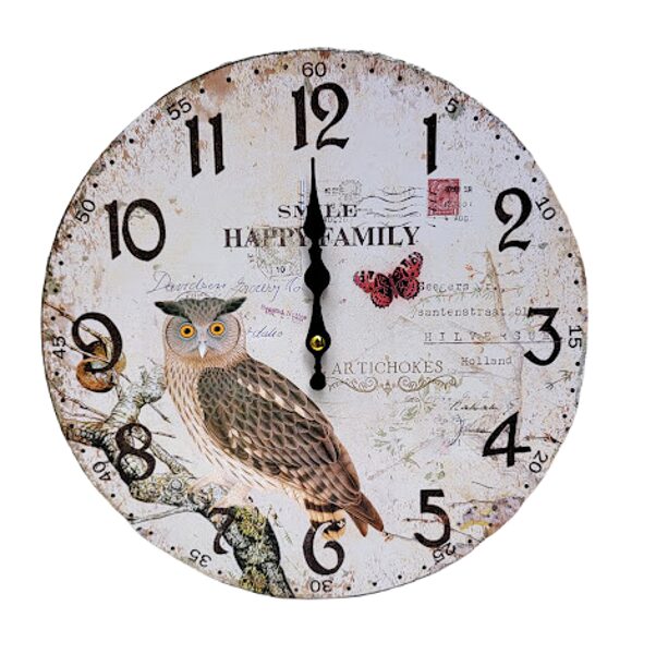 Wall clock - Owl