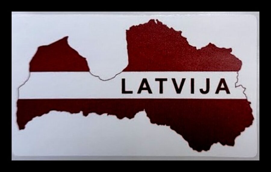Sticker Latvia 543012