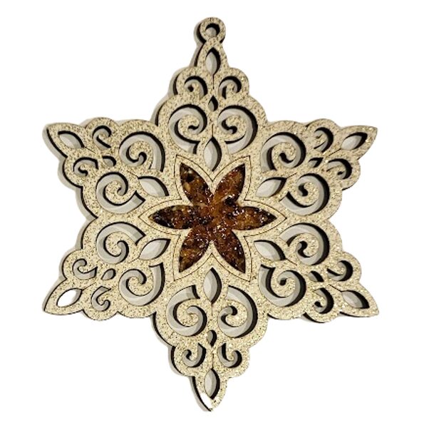 Витраж Снежинка 671309