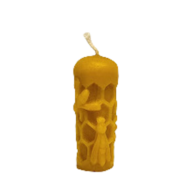 Beeswax candle Bee's cell