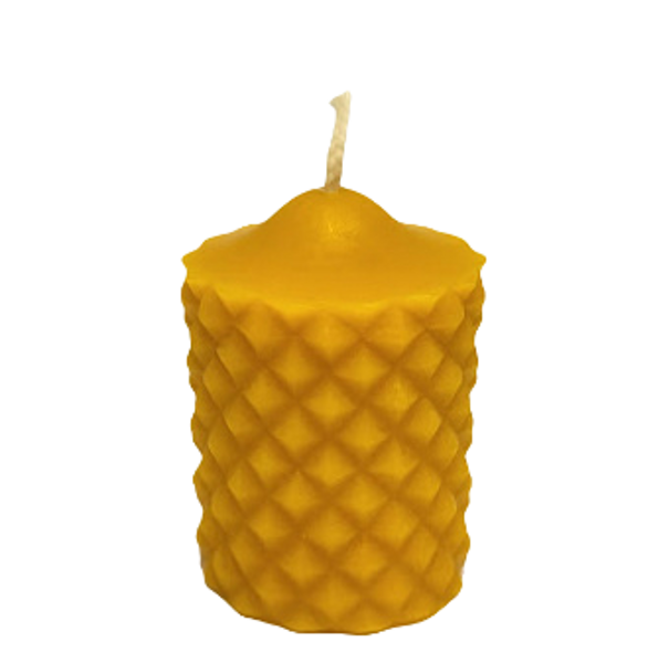Beeswax candle Cylinder