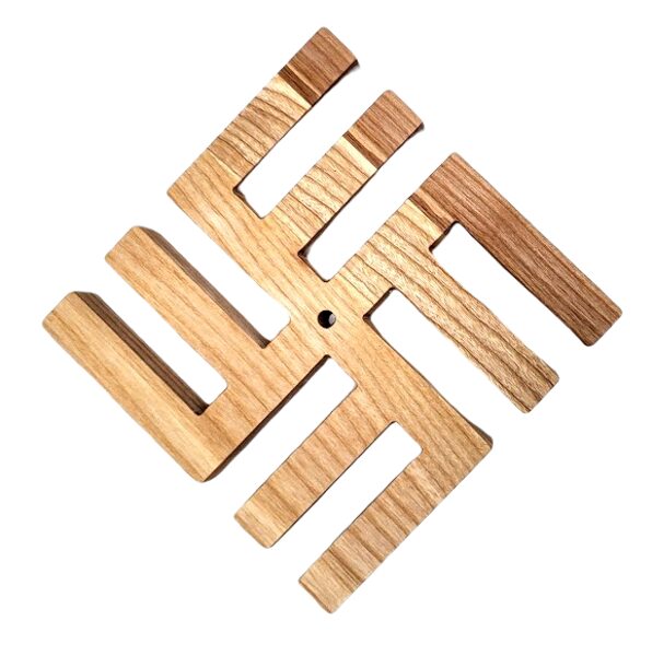 Wooden sign Fire cross  25 cm