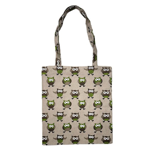 Shopping bag with printed Owls