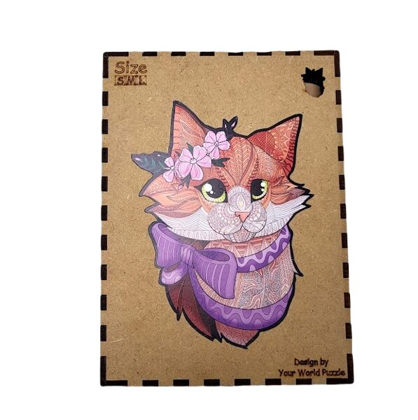 Koka puzle lielā - Kaķis 3