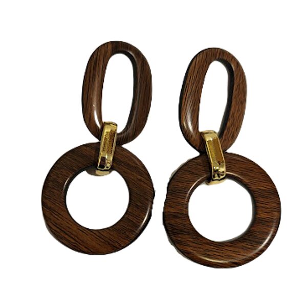 Wooden earrings 055915