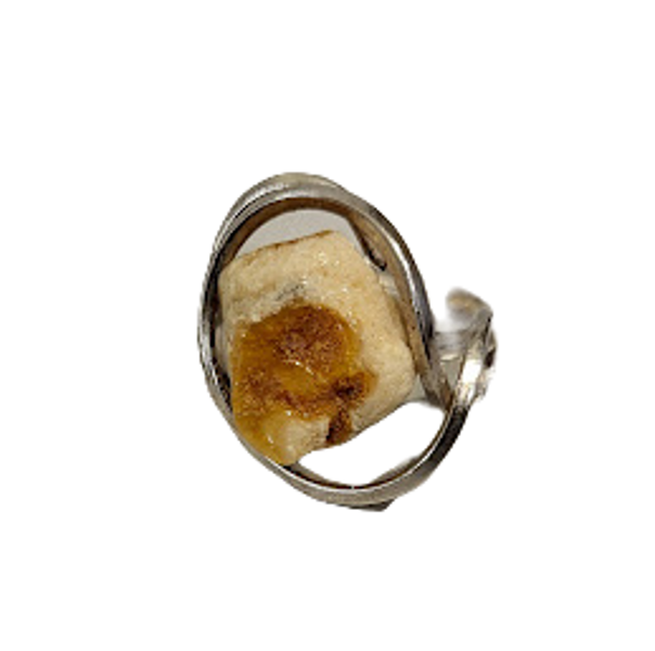 Ring with amber AM6