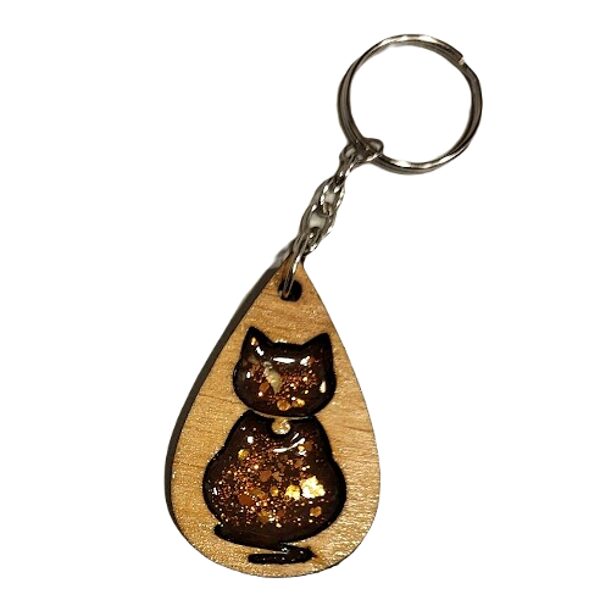Wooden key ring 720201