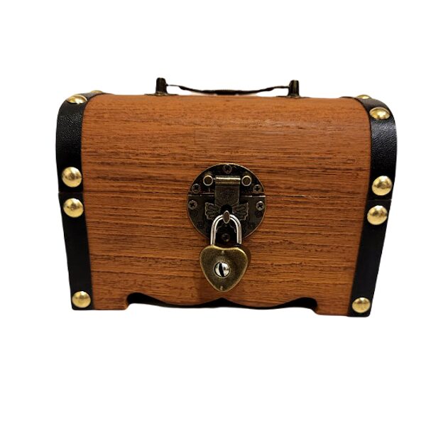 Wooden piggy bank - Treasure chest