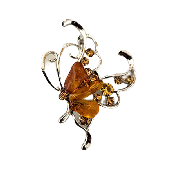 Brooch with amber 1351802