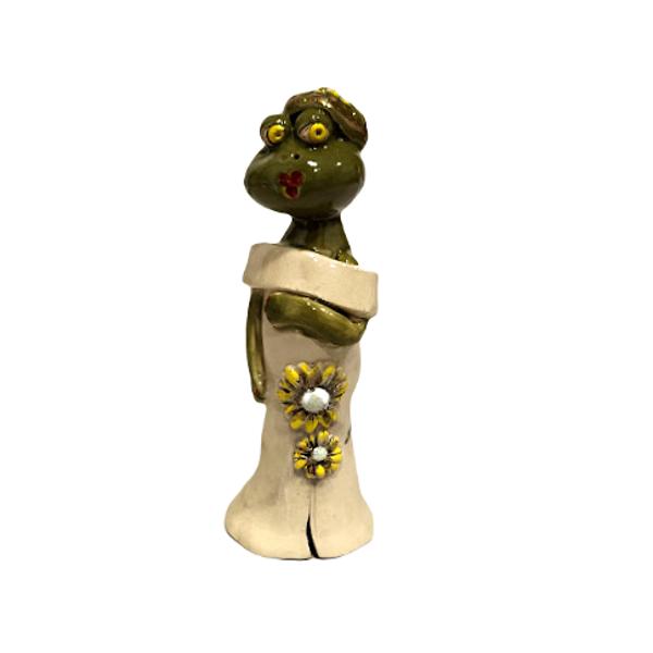 Ceramic figure Frog in dress 530203