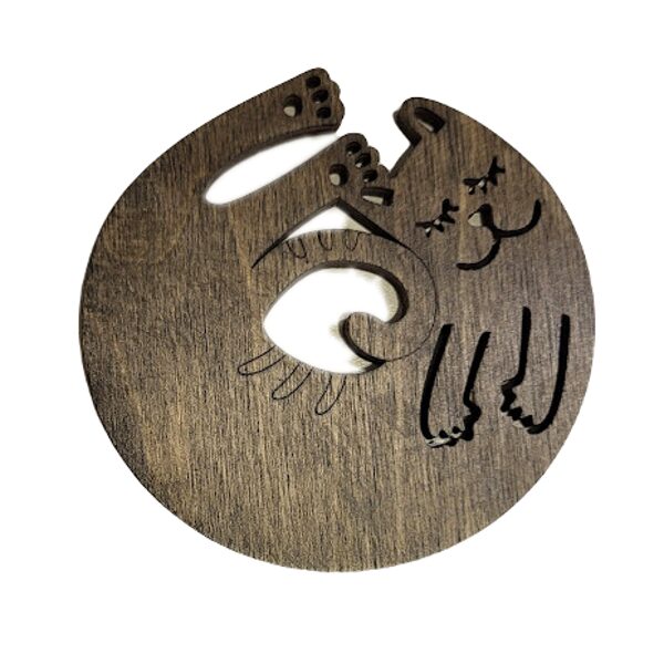 Wooden tray Cat 1091003