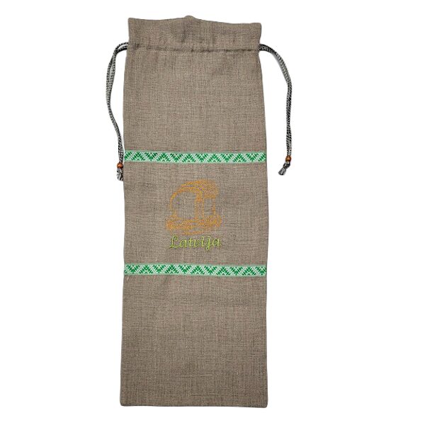 Linu maisiņš ar izšuvumu - Latvija 