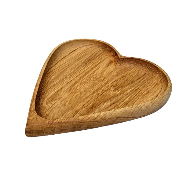 Деревянная тарелка Сердце 324601