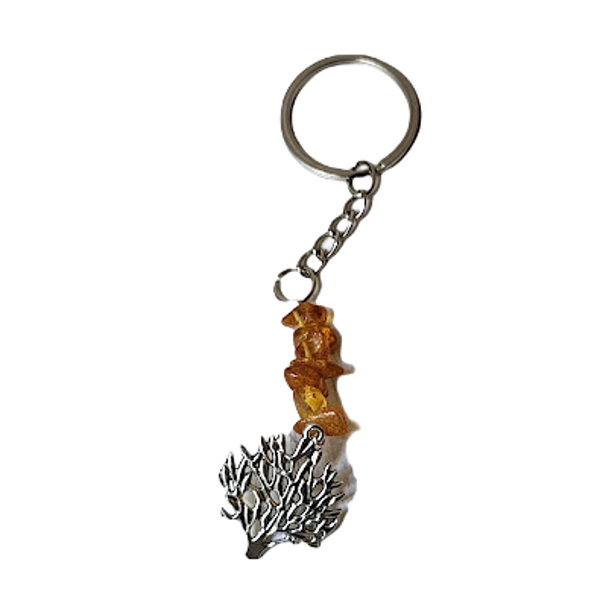 Keychain with amber 1206801
