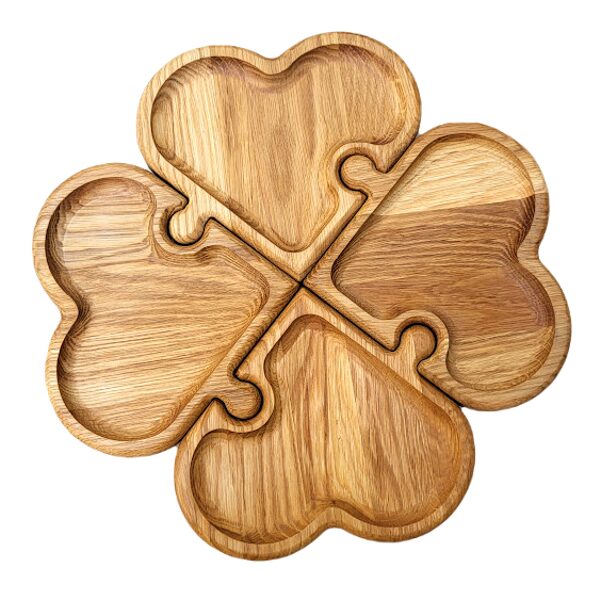Wooden plate - Puzzle of hearts 884201