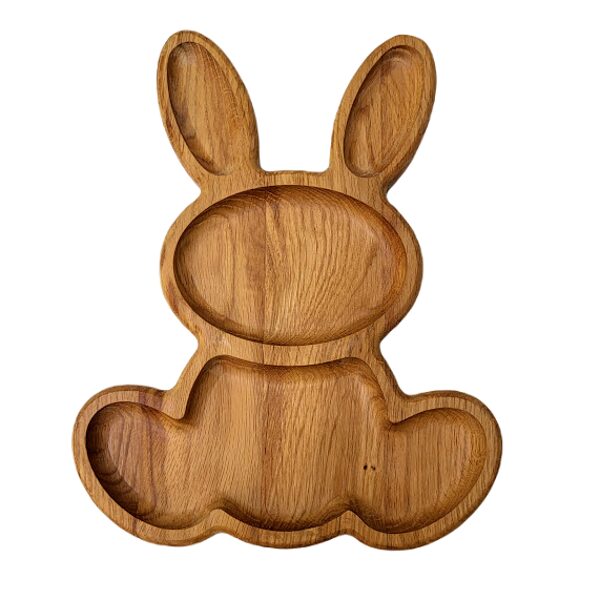 Wooden plate Hare 884101