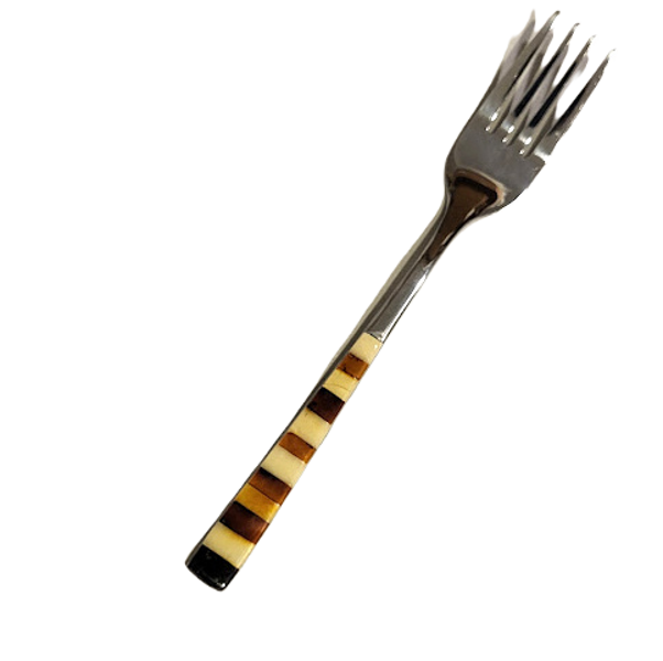 Metal fork with amber 1205511