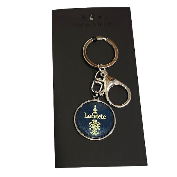 Key/bag pendant with organic glass - Latviete 1631624