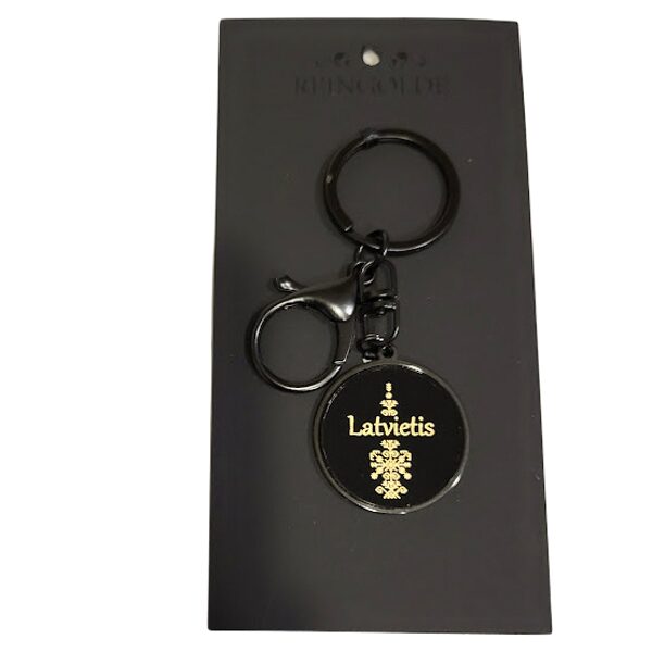 Key/bag pendant with organic glass - Latvietis 1631625