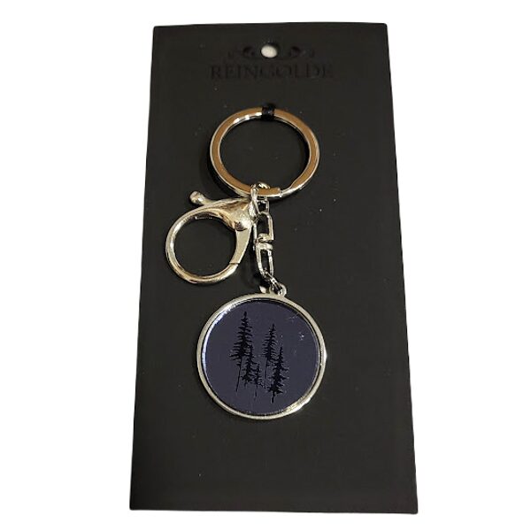 Key/bag pendant with organic glass - Forest 1631632