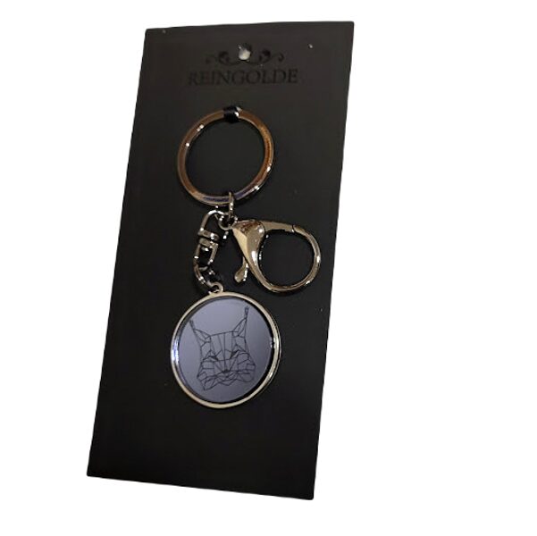 Key/bag pendant with organic glass - Lynx 1631627