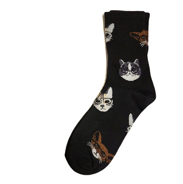 Дизайнерские носки  коты