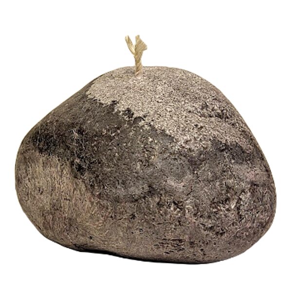 Akmens formas svece – lielā (Greipfrūta aromāts)