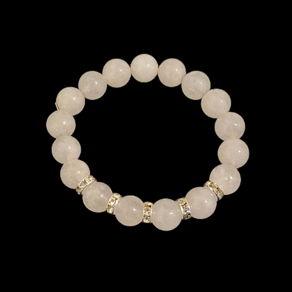 Dabīgā akmens aproce no rozā kvarca 012404 D15