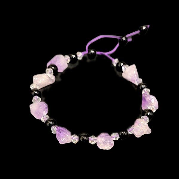 Dabīgā akmens aproce no ametista 0516403