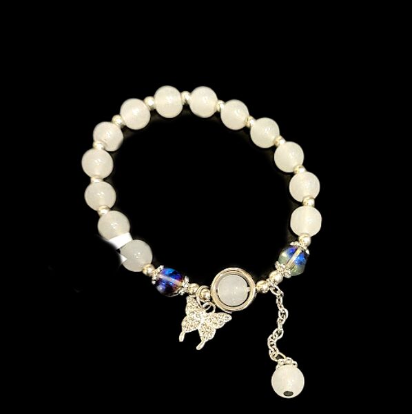 Dabīgā akmens aproce no rozā kvarca