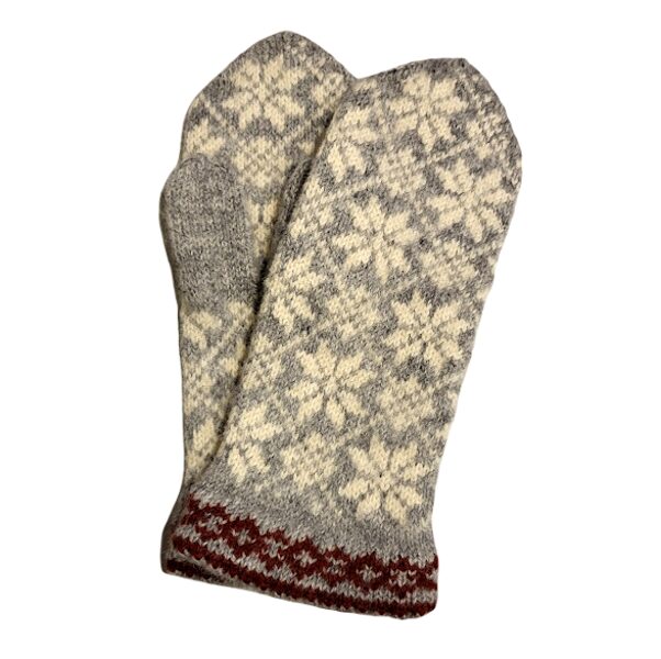 Wool gloves, "Auseklis", gray (10cm) 950104