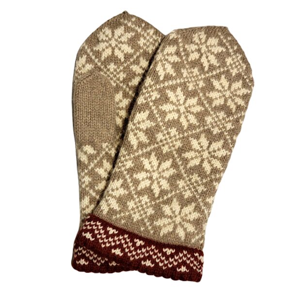 Wool gloves, "Auseklis", beige (10cm) 950107